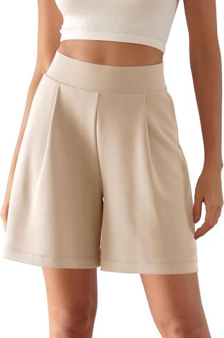 ODODOS Modal Soft Wide Leg Shorts for Women High Waist Casual Relaxed Shorts with Pockets-Inseam 4"/ 6" in Kuwait