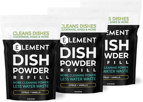 ELEMENT | Dish Powder | 10 OZ | Citrus + Vanilla in Kuwait
