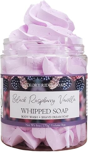Black Raspberry Vanilla Fluffy Whipped Soap in Kuwait