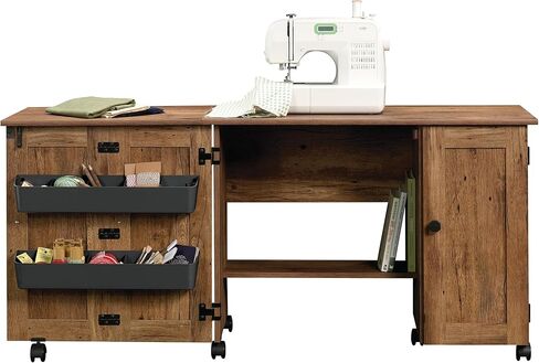 Sauder 414873 Sewing & Craft Cart, Soft White Finish in Kuwait