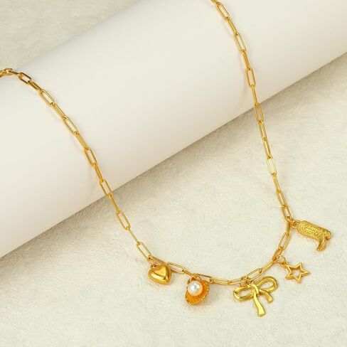 Starfish Earrings Gold Starfish Necklace Beach Jewelry Set Summer Stuff Vacation Outfits for Women 2024 in Kuwait