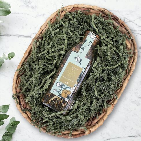 MagicWater Supply Crinkle Cut Paper Shred Filler (1/2 LB) for Gift Wrapping & Basket Filling - Green in Kuwait