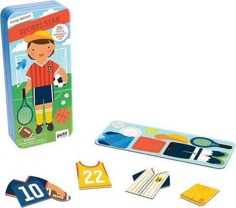 Petit Collage Shine Bright Magnetic Dress Up At The Studio – Magnetic Game Board with Mix and Match Magnetic Pieces, Ideal for Ages 3+ – Includes 2 Scenes and 25 Creative Magnetic Pieces in Kuwait