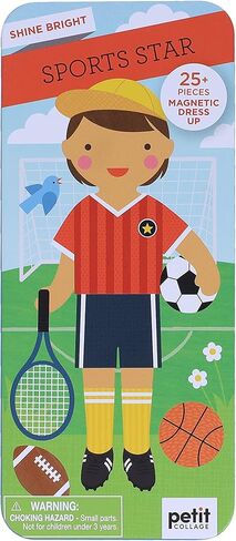 Petit Collage Shine Bright Magnetic Dress Up At The Studio – Magnetic Game Board with Mix and Match Magnetic Pieces, Ideal for Ages 3+ – Includes 2 Scenes and 25 Creative Magnetic Pieces in Kuwait