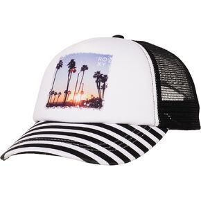 Roxy Women's Truckin Trucker Hat – Adjustable Summer Cap, Lightweight and Breathable with Mesh Back in Saudi Arabia