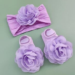 Pedolltree Reborn Baby Dolls إكسسوارات أحذية 2 قطعة مجموعات للفتيات حديثي الولادة من 18 إلى 26 بوصة تتضمن عصابة رأس الجوارب