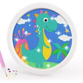 ACSAUMMY 5D Diamond Painting Kits for Kids with Wooden Frame Mermaid Diamond Art and Crafts for Kids Ages 6-8-10-12 Full Drill Painting by Number Kits Gem Art with 6.7 inch Diamond Painting Frames in Kuwait