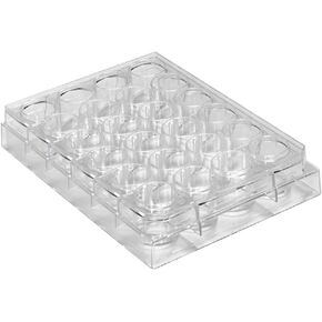 Caplugs Evergreen 290-8124-01F 24-Well Plates. Polystyrene, Natural, Box pack