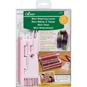 Clover Mini Weaving Loom/Double Needleart, 3 Piece