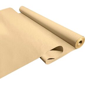 Made in USA White Kraft Paper Wide Jumbo Roll 30" x 1200" (100ft) Ideal for Gift Wrapping, Art &Craft, Postal, Packing Shipping, Floor Protection, Dunnage, Table Runner, 100% Recyclable Material