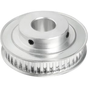 Rebower Timing Pulley Aluminium Synchronous Wheels [for 3D Printer 10mm Width Belts, CNC Machines] - 40 Teeth 15mm Bore/Silver Tone/1 Pcs