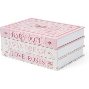 TwoDays Preppy Room Decor Aesthetic, Decorative Books, Coffee Table Books Decor, Faux for Decoration, Bookshelf Fake Stuff, Things. (Set of 3)