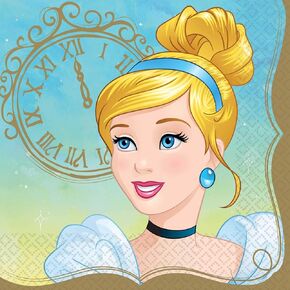 Disney Princess Ariel Luncheon Paper Napkins - 6.5" x 6.5" | Multicolor | Pack of 17