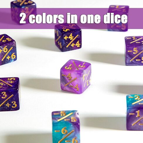 48 Pieces Dice Counters Token Dice D6 Dice Cube Loyalty Counter Dice Compatible with MTG, CCG, Card Gaming Accessory, 2 Styles in Saudi Arabia
