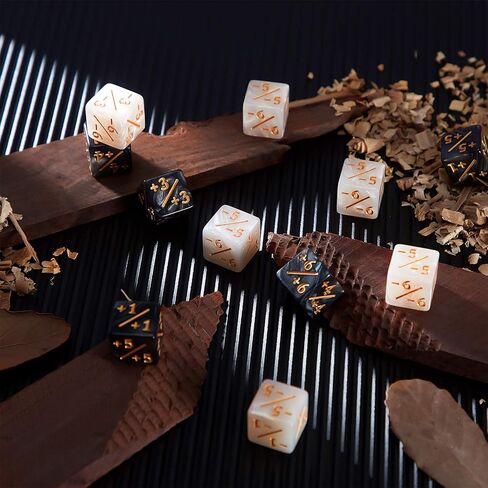 48 Pieces Dice Counters Token Dice D6 Dice Cube Loyalty Counter Dice Compatible with MTG, CCG, Card Gaming Accessory, 2 Styles in Kuwait