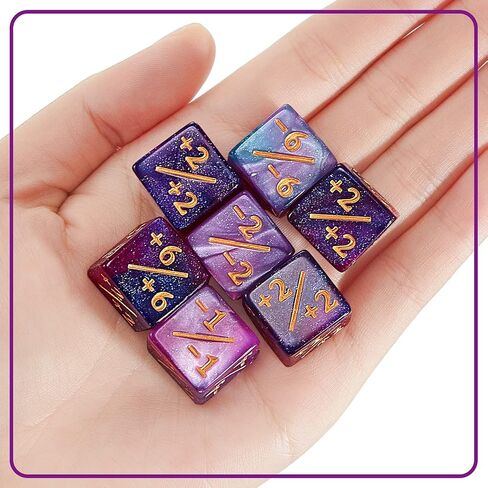 48 Pieces Dice Counters Token Dice D6 Dice Cube Loyalty Counter Dice Compatible with MTG, CCG, Card Gaming Accessory, 2 Styles in Saudi Arabia
