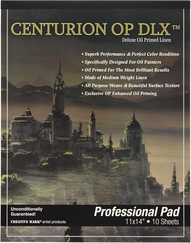 Centurion Artist Canvas Pads for Oil Painting, 11 Ounce Weight, 10 Bleed Proof Sheets, Single 16x20 in in Kuwait