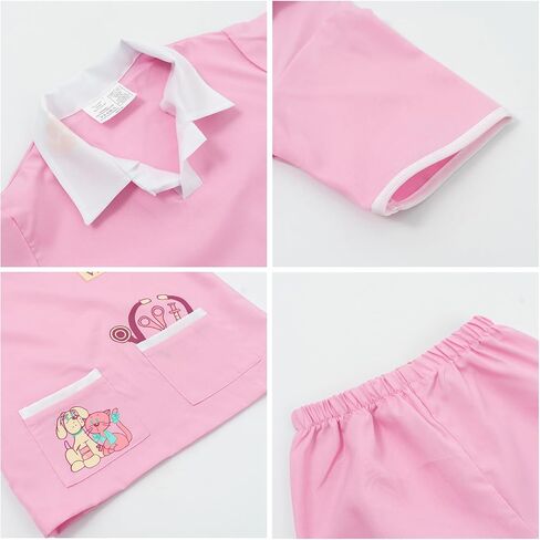 lontakids Kids Animal Doctor Role Play Costume Veterinarian Pretend Play Dress Up Set with Medical Kit in Kuwait