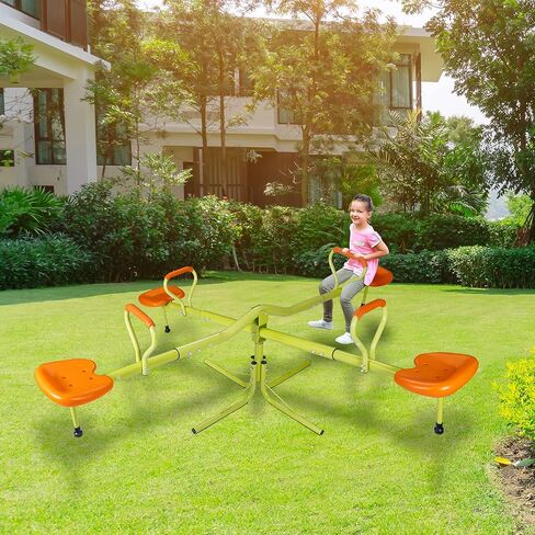 JupiterForce Kids متأرجحة معدات ملعب دوارة مع دوران 360 درجة، لعب ممتع في الهواء الطلق للأطفال والأطفال الصغار والأولاد والبنات والأطفال (مقعدين) in Kuwait