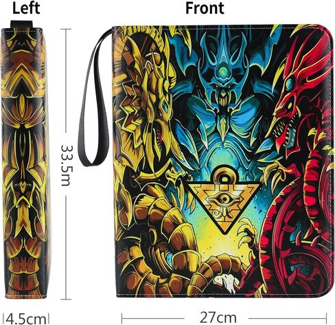 Trading Card Album for Yu-Gi-Oh Cards - 9 Pocket Card Holder Book with Sleeves Compatible with Yugioh Cards, Holds 720+ Cards in Saudi Arabia