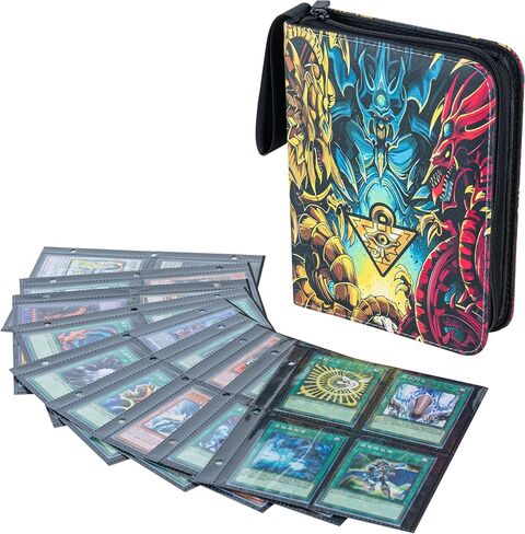 Trading Card Album for Yu-Gi-Oh Cards - 9 Pocket Card Holder Book with Sleeves Compatible with Yugioh Cards, Holds 720+ Cards in Saudi Arabia