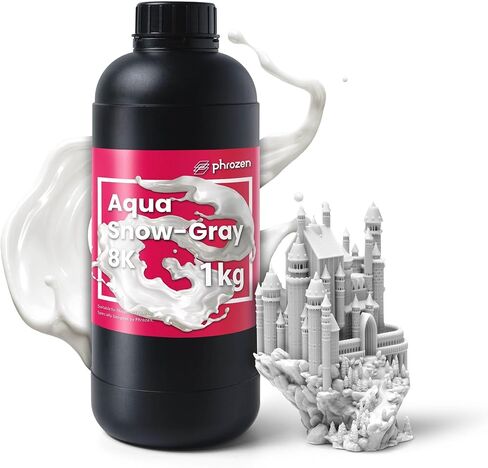 راتنج الطباعة Phrozen Aqua 8K ثلاثي الأبعاد، مصمم لعرض نماذج ثلاثية الأبعاد مفصلة للغاية ويعمل بشكل أفضل مع طابعات LCD ثلاثية الأبعاد 8K (الفانيليا، 1 كجم) in Kuwait