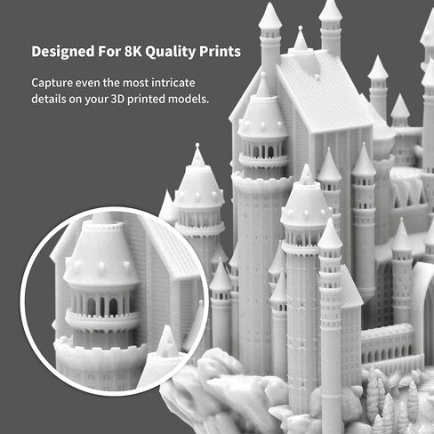 راتنج الطباعة Phrozen Aqua 8K ثلاثي الأبعاد، مصمم لعرض نماذج ثلاثية الأبعاد مفصلة للغاية ويعمل بشكل أفضل مع طابعات LCD ثلاثية الأبعاد 8K (الفانيليا، 1 كجم) in Kuwait