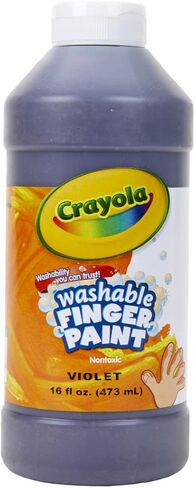 Crayola Washable Finger Paint - Brown (16 Oz), Toddler Paint for Arts & Crafts, Kids Classroom Supplies, Nontoxic & Easy To Clean in Kuwait