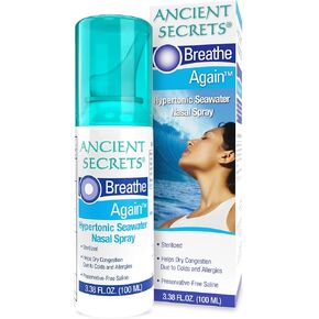 Seawater Nasal Spray 3.38 OZ, 3 pack