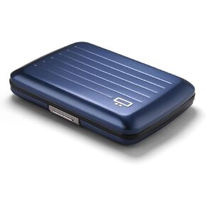 ÖGON Aluminum wallet smart case V2 - Easy storage - Strong RFID blocking card holder - Up to 10 cards and banknotes (Carbon Taffeta Effect) in Saudi Arabia