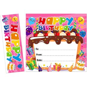 SICOHOME 36pcs Happy Birthday Award Certificates Gifts for Students from Teacher 5"×7" Happy Birthday Cards Gifts Classroom Birthday Awards Cards for Kids Back to School Birthday Award Certificates