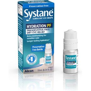 Systane Hydration Multi-Dose Preservative-Free Eye Drops Dry Eye Relief Twin Pack (2x10ml)