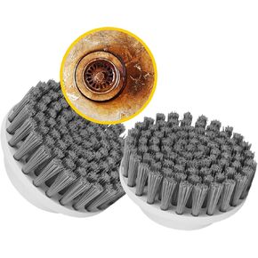 Synoshi Steel Brush Heads (2 Units) for Electric Spin Scrubber | Designed for Heavy-Duty Cleaning Tasks