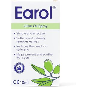 Earol Olive Oil Natural Ear Wax Softener Naturally Removing Effective Spray