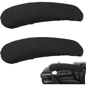 KALIONE Chair Arm Covers, Armrest Slipcover Pads, Removable Office Chair Cover, Chair Arm Pads Arm Protectors, Office Removable Arm Rest Covering, Elastic Chair Armrest Cover(Coffee)