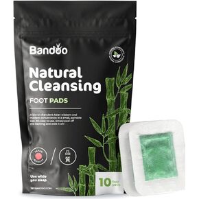 Bandoo Foot Pads | Original | Rana Pads | Premium Natural Bamboo Vinegar Foot Care Pads | Japanese Foot Pads | 10 Pads