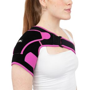 Copper Compression Shoulder Brace - Copper Infused Immobilizer for Torn Rotator Cuff, AC Joint Pain Relief, Dislocation, Arm Stability, Injuries, & Tears - Adjustable Fit for Men & Women