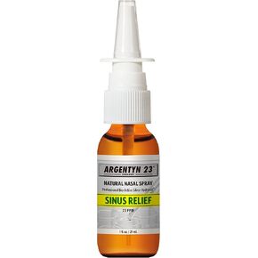 Argentyn 23 Professional Bio-Active Silver Hydrosol Sinus Relief - Colloidal Silver- 23ppm, 2oz (59mL) – Natural Nasal Spray