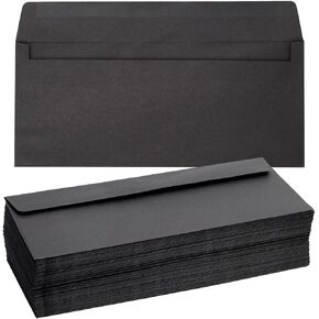100-Pack #10 Brown Kraft Paper Business Envelopes Bulk for Checks, Invoices, Gift Certificates, Mailing Letters, Invitations, Documents, Forms, and Statements (4-1/8X9-1/2 in)