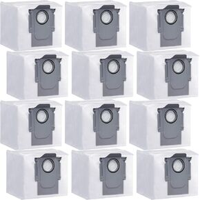 Eifrthe 16 pack Q7 Dust Bags for Roborock Q5 Q5+ Q7 Q7+ Q7 Max Q7 Max+ S7 MaxV Ultra S8+ S8 Pro Ultra Robot Vacuum,roborock q5 dust bags 3L Large Capacity Disposable Bag Replacement