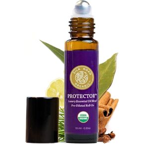 Organic Protector Essential Oil Immunity Blend Roll On, Based on Thieves Oil Legend, 100% Pure USDA Certified Health Shield Aromatherapy - 10 ml Roller by Silk Road Organic