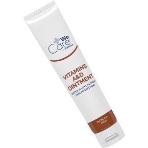 Dynarex Vitamins A & D Ointment, Ointment with Vitamin A and Vitamin D Skin Protectant, for Diaper Rash and Discomfort, White, 15 oz Jar