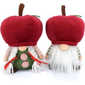 Vytina 2 PCS Coffee Gnomes Plush Ornaments Handmade Swedish Tomte Gnome Dolls Coffee Bar Tiered Tray Farmhouse Gnome Nordic Home Decorations