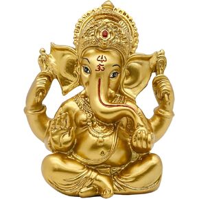 Hindu Lord Ganesha Idol - India Ganesh Statue Diwali Gifts Indian Puja Items Home Temple Mandir Pooja Decor Car Decor Indian Wedding Return Gifts Diwali Gifts Yoga Room Altar Decor