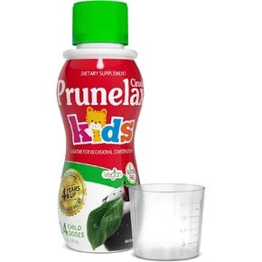 Prunelax Ciruelax Natural Laxative Regular Liquid for Kids, for Occasional Constipation, 4.05 Fl Oz