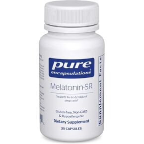 Pure Encapsulations Melatonin-SR | Sustained Release Supplement to Support Restful Sleep and The Body's Natural Sleep/Wake Cycle* | 60 Capsules