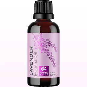 Pure Lavender Oil Essential Oil - Premium Lavender Essential Oil for Hair Skin and Nails - Lavender Aromatherapy Oil for Diffusers Humidifiers and Linens plus Natural Bath Oil for Home Spa Self Care