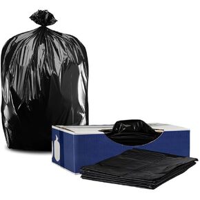 Plasticplace 35 Gallon Trash Bags │ 1.5 Mil │ Black Heavy Duty Garbage Can Liners │ 33" x 48" (100 Count)