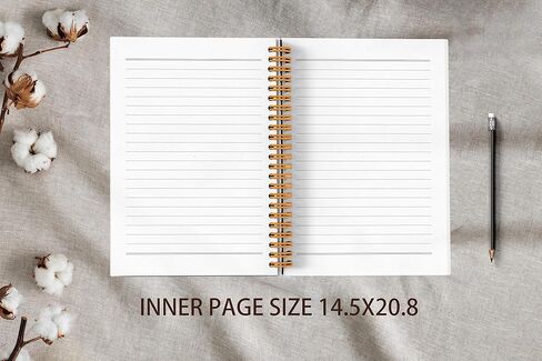 VNWEK Think Happy Thoughts Mental Health Retro Hippie Magic Mushroom Spiral Notebook Journal 5.5 x 8.3 inches,Motivational Lined Hardcover Spiral Notebook,Positive Gifts for Women Teen Girls in Kuwait