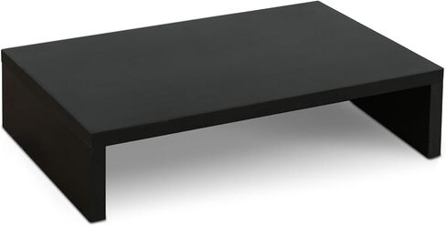 حامل TEAMIX ذو شاشة واحدة مع مساحة تخزين 50.8 سم حامل الكمبيوتر المحمول حامل التلفزيون منظم رفوف سطح المكتب للمكتب والمنزل الأسود (طبقة واحدة + حقيبة قماشية) in Kuwait